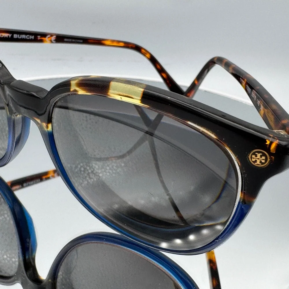 Tory Burch Tortoise Blue RX Eyeglass Frames TY 7111 1745/80 55-18-140